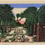 Aoyama Cemetery 5/1/1929 by Kawakami Sumio Japanese 1895-1972; woodcut on paper. (c) Carnegie Museum of Art, Pittsburgh. Bequest of Dr. James B. Austin, 89.28.1313.1