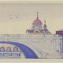 Distant View of Nikolai Cathedral 9/1/1929 by Fujimori Shizuo Japanese 1891-1943; woodcut on paper. (c) Carnegie Museum of Art, Pittsburgh. Bequest of Dr. James B. Austin, 89.28.67.4