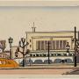 Ueno Station 3/1/1932 by Fujimori Shizuo Japanese 1891-1943; woodcut on paper. (c) Carnegie Museum of Art, Pittsburgh. Bequest of Dr. James B. Austin, 89.28.67.13