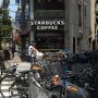 Bicycles parked near Starbucks Tokyo. Photo by JL, (c) ASC