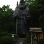 Statue in front of the Ainu Museum in Shiraoi-cho Hokkaido. Photo by JL, (c) ASC