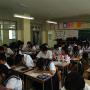 A class of junior high students hard at work. Photo by JL, (c) ASC