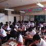 A junior high school class hard at work. Photo by JL, (c) ASC