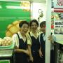 Employees of a melon bread bakery and lunchbox shop pose. Photo by JL, (c) ASC