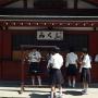 Students purchasing fortunes omikuji at Sensoji Asakusa Kannon Temple Tokyo. Photo by JL, (c)  ASC