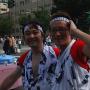 Two participants pose for a photograph Aomori Nebuta Festival. Photo by JL, (c) ASC